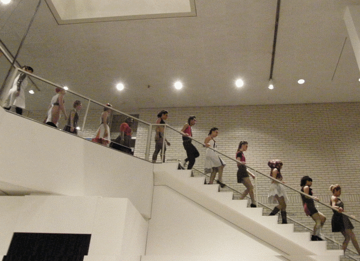 Fashion Panic on the MCAD stairs, September 29, 2012