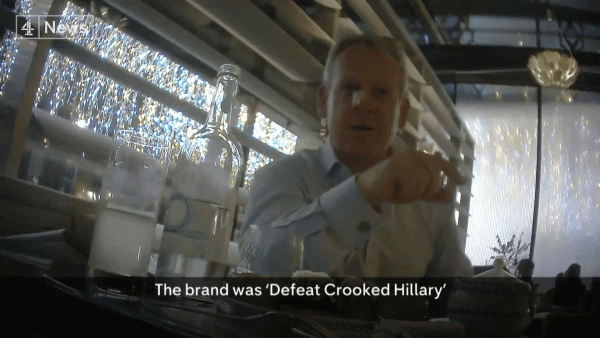 Cambridge Analytica created the Crooked Hillary slogan