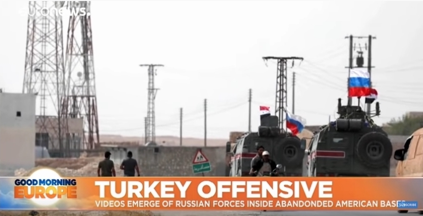 Russians enter abandoned American base west of Manbij