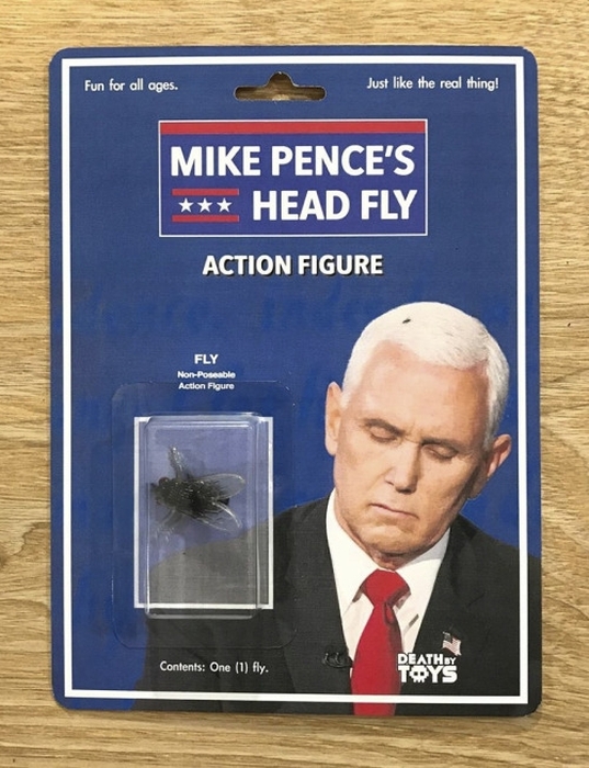Mike Pence's Head Fly Action Figure
