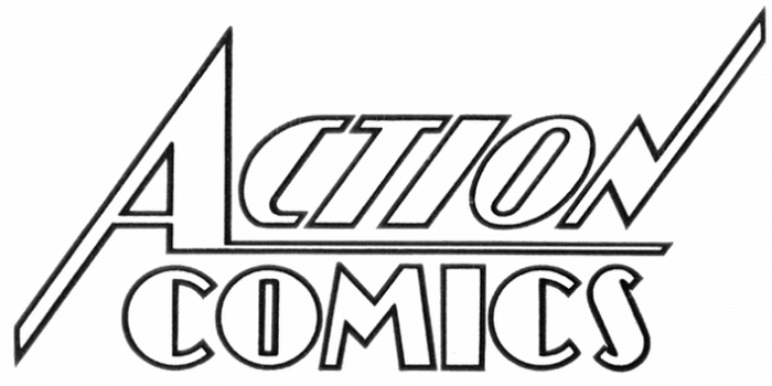 Action Comics logo by Ira Schnapp