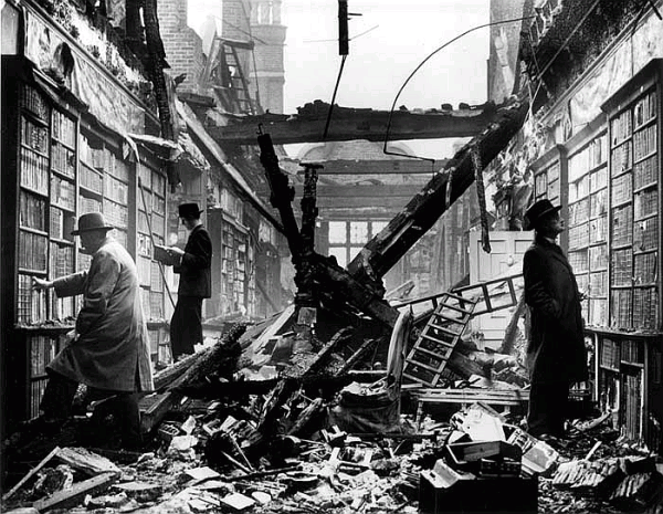 Holland House Library, London -- September, 1940