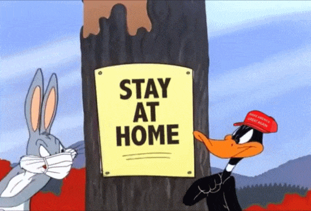 Bugs Bunny & Daffy Duck - Stay At Home or Open It Up