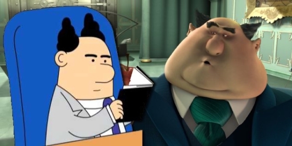 Pointy-haired boss from Dilbert and Mr. Perkins from Despicable Me