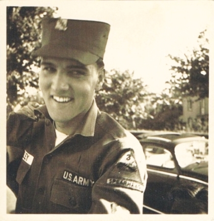Elvis in the U.S. Army in 1959