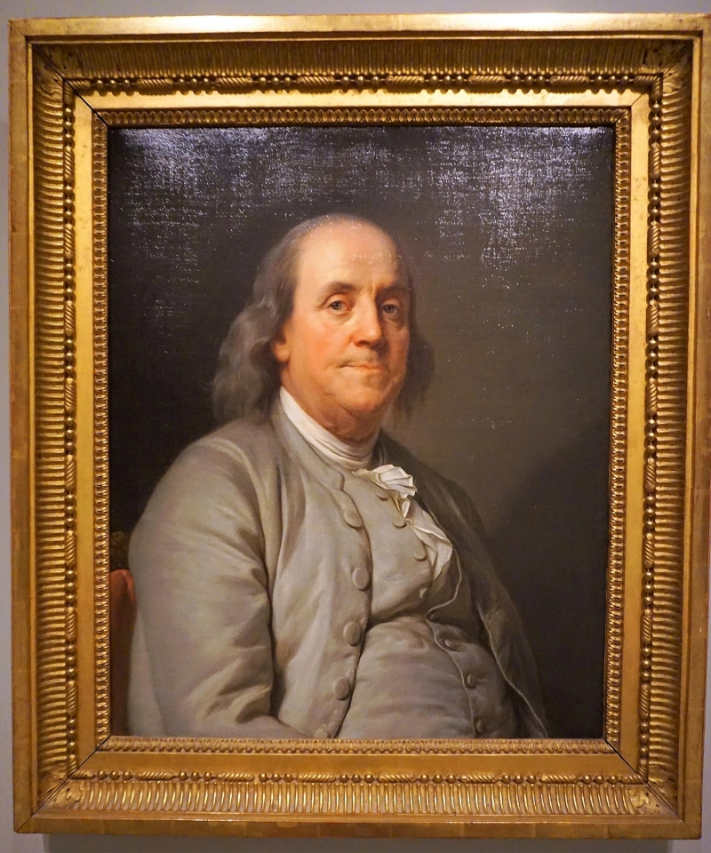 Trump stole a copy of the 1785 painting of Benjamin Franklin