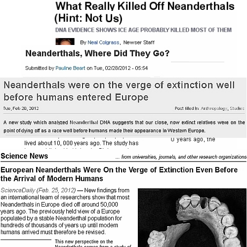 Neanderthal News -- all the news that's fit to throw