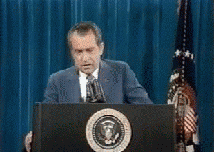 Nixon's "I'm not a crook" speech (animated gif)
