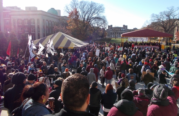 NFL-DC protest-rally-march on a warm, sunny November 2, 2014