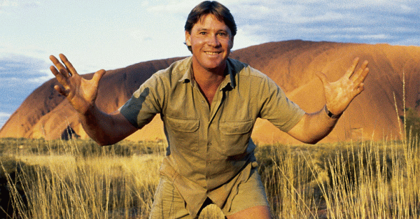Steve Irwin at Uluru