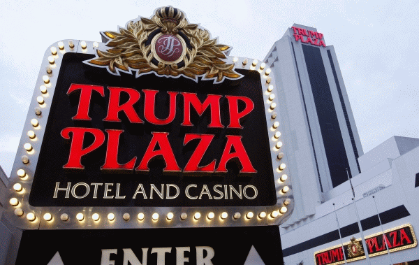 Trump Plaza sign