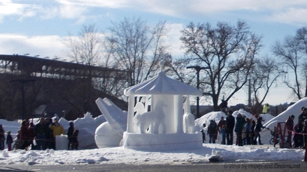 2016 St. Paul Winter Carnival ice sculptures