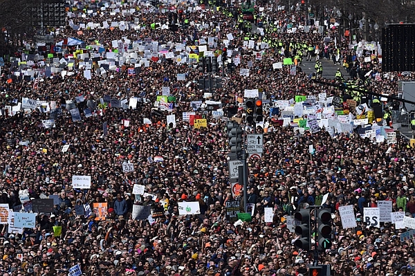 March For Our Lives to end gun violence, Washington DC, March 24, 2018