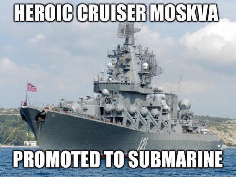 RTS Moskva flagship sunk April 14, 2022