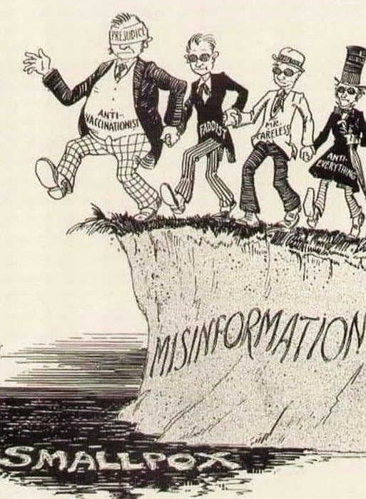 anti-vaccinationists on cliff of misinformation over smallpox, 1930
