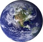 Earth (not actual size)