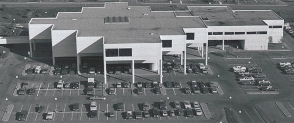 overview of the Southdale Hennepin Library in 1973