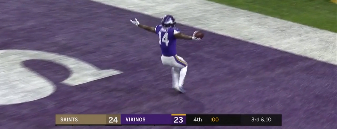 Diggs touchdown for the Win