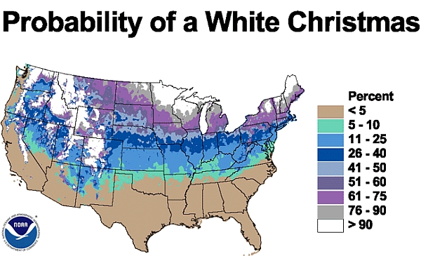 White Christmas chances - you are here